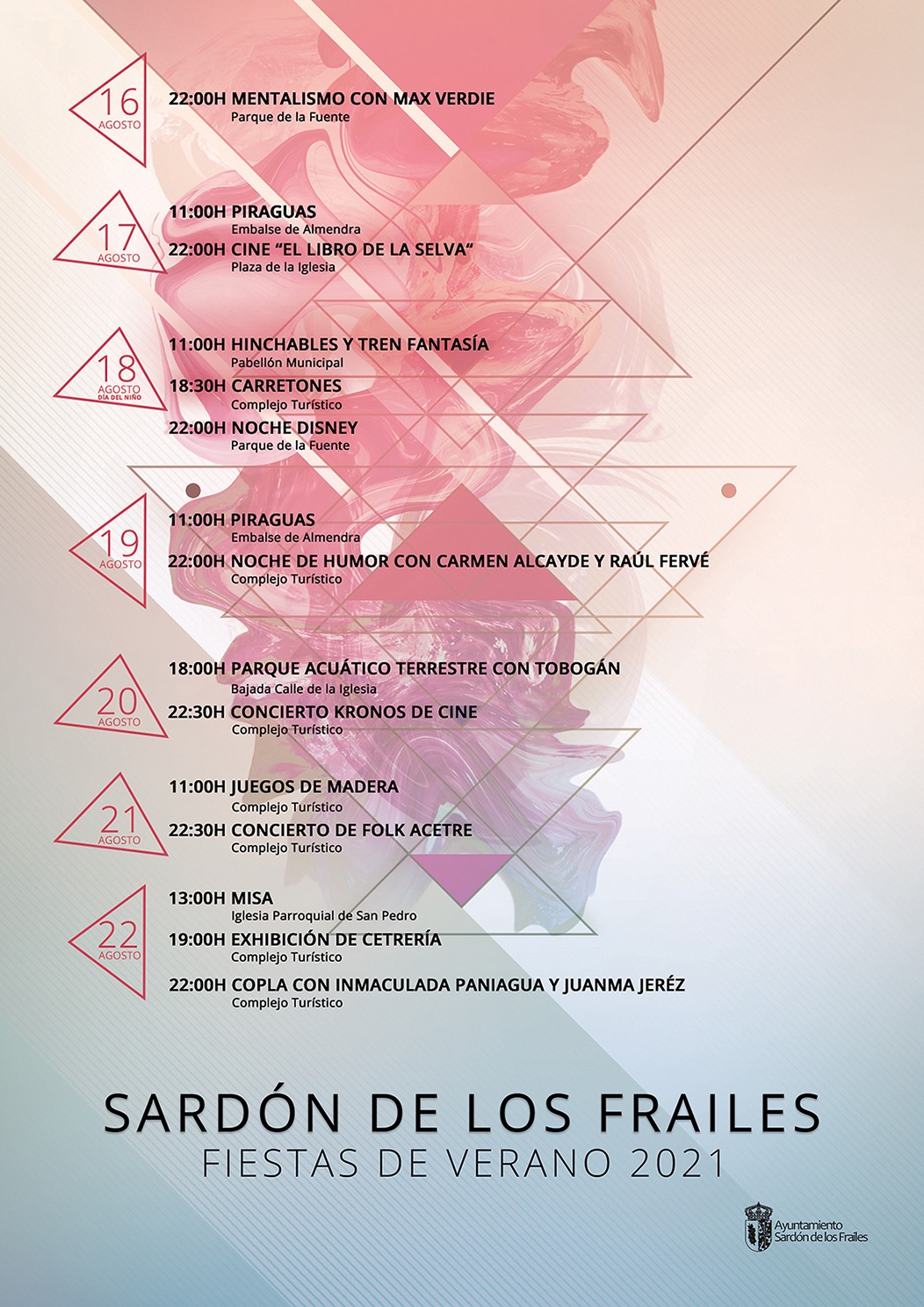 Cartel fiestas Sardón de los Frailes 2021